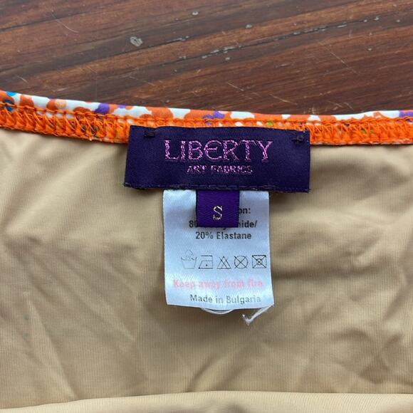 Liberty of London long line hi rise multi-print bikini swimsuit sz S - Picture 7 of 8
